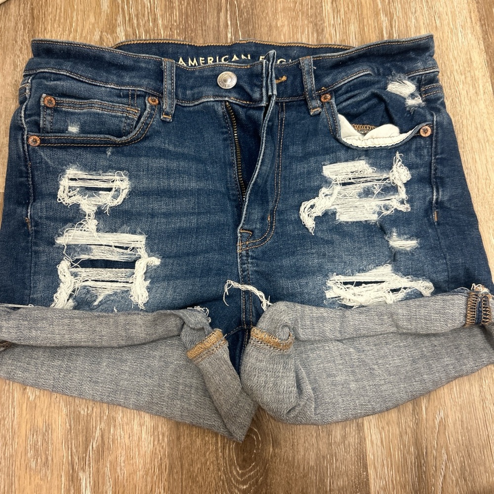 American Eagle Outfitters Blue Denim Shorts